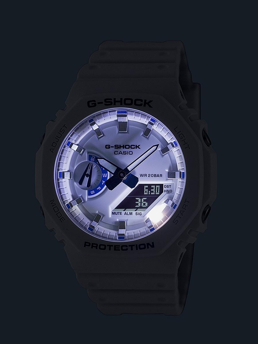 カシオ Gショック WEB限定モデル GA-2100HDS-7A1JF HIDDEN GLOW シリーズ ブルー蓄光フェイス CASIO G-SHOCK公式掲載店【0625】【店頭受取可能商品】